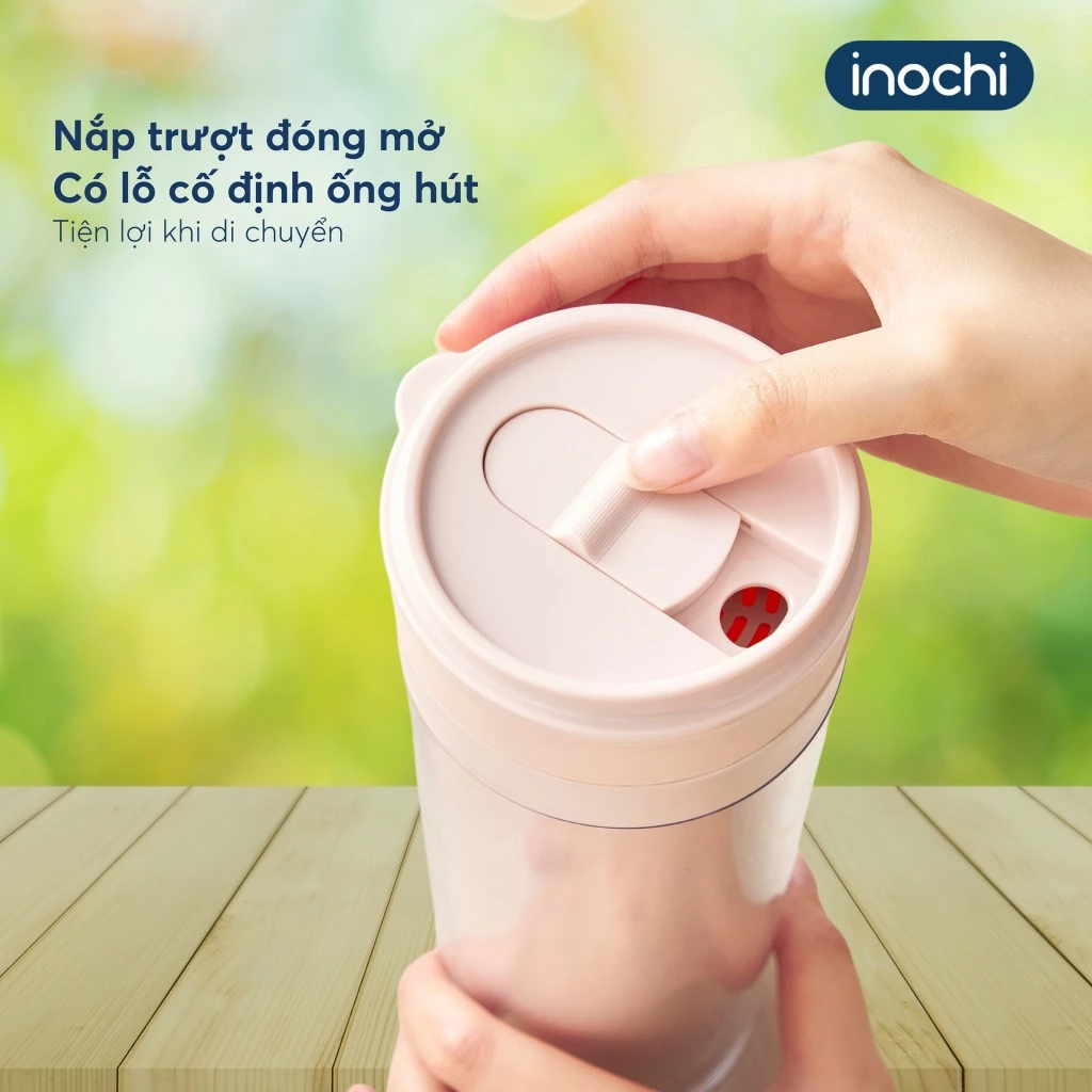 Cốc nhựa CHIBA CLIP (TRƠN) 650ml màu pastel xinh xắn, nhựa nguyên sinh, an toàn cho sức khoẻ