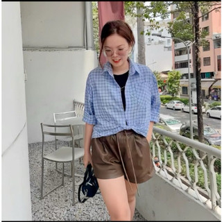 set 2 áo sơ mi sọc tay dài xoắn xinh xỉu