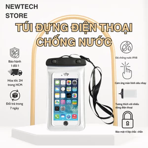 Túi Bảo Vệ, Túi Đựng Điện Thoại Chống Nước Trong Suốt Túi Chống Nước Mang Đi Biển, Bơi, Du Lịch Tiện Lợi NEWTECH