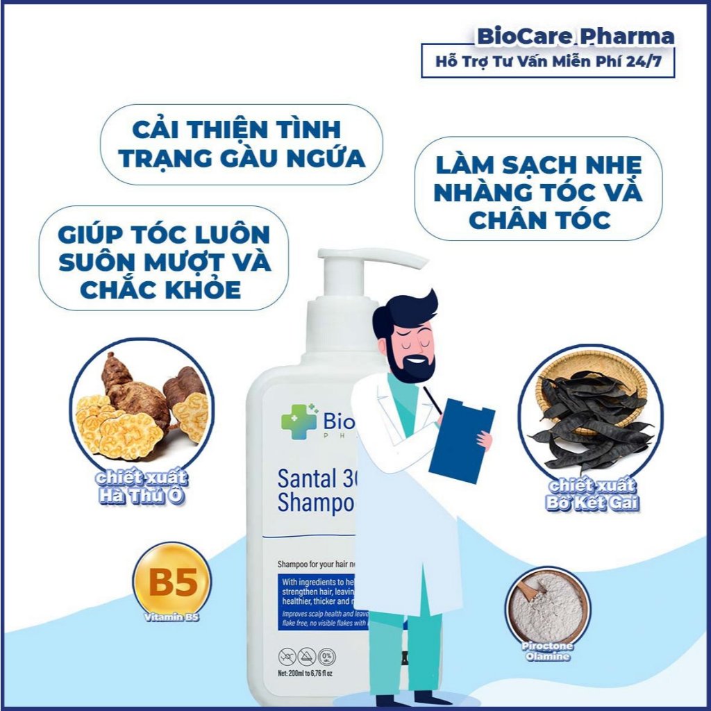 Ảnh Combo kem và dầu gội hỗ trợ gàu nấm phiên bản mới | Biocarepharma. 2