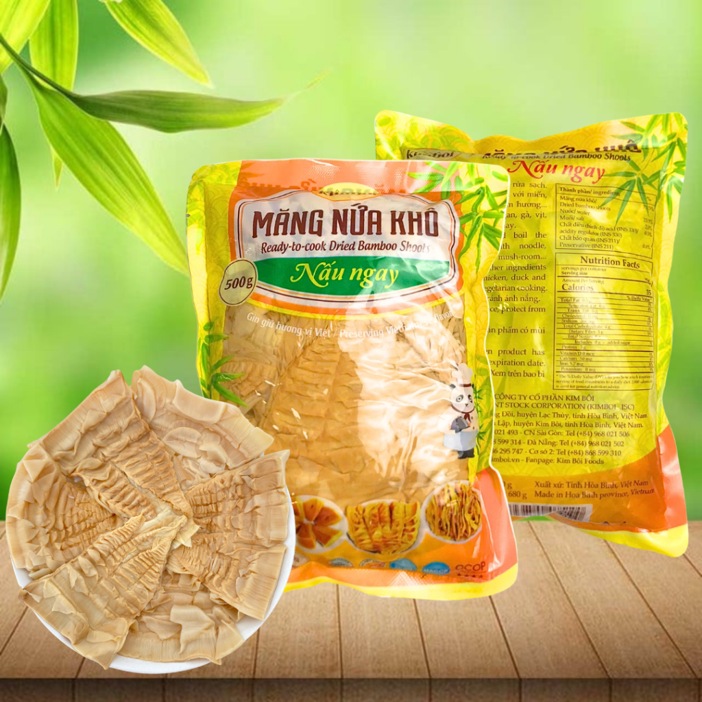 Măng Nứa Khô Nấu Ngay Kim Bôi gói 500g - OCCOP 5 SAO - Đặc Sản Tây Bắc ...