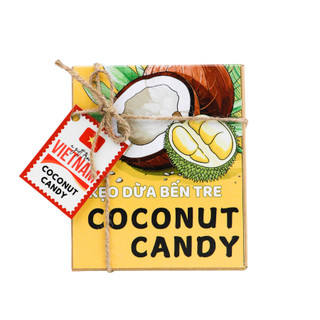 Kẹo Dừa Bến Tre Légumes - Đặc Sản Việt Nam, Dẻo Thơm, Béo Bùi, 3 Vị Nguyên Bản, Sầu Riêng & Lá Dứa