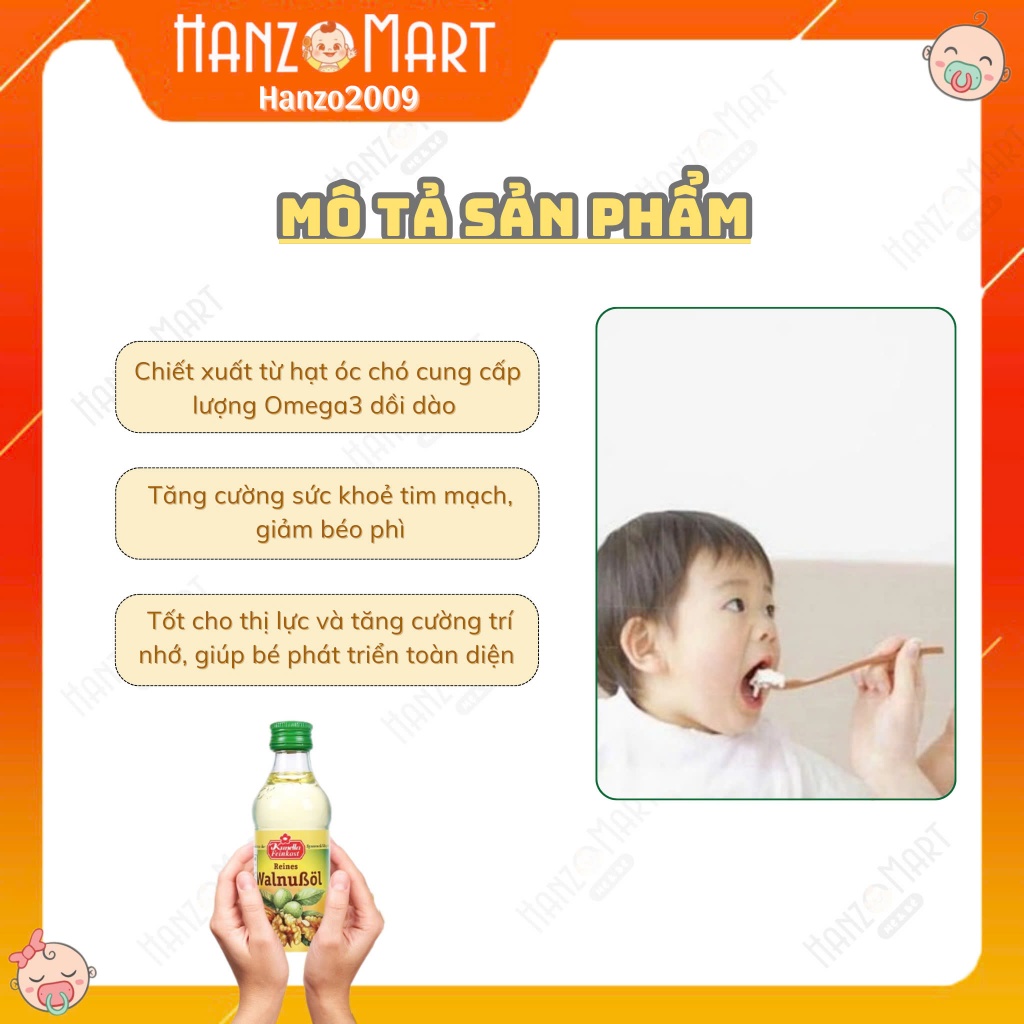 Combo dầu ăn dặm cho bé Nhật Bản