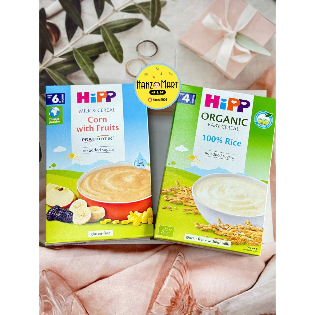 Bột ăn dặm Hipp bột ngũ cốc ăn dặm cho trẻ từ 4m+ đến 36m hanzomart