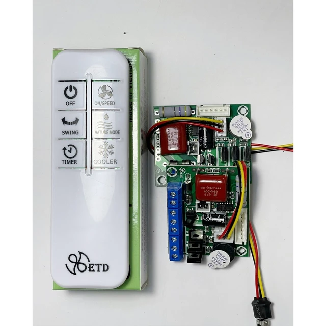 Bộ mạch quạt điều hoà FT323 322 V2 công suất lớn, hẹn giờ bật - tắt, quạt điều hòa, cây, hơi nước...điều khiển từ xa