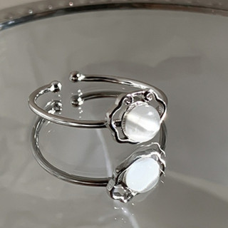 Nhẫn bạc S925 nữ mắt mèo mở nhẫn kích thước vòng có thể điều chỉnh quà tặng nữ S33