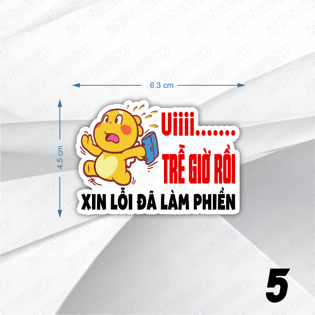 Tem decal dán xe Phong cách Vui nhộn Hài hước | Decal Trang Trí, Sticker Dán Xe chống thấm
