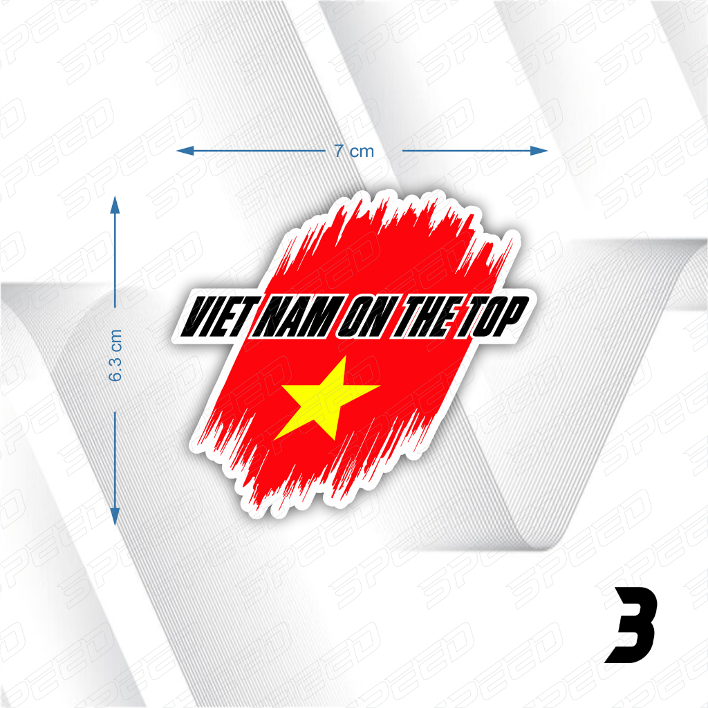 Tem cờ Việt Nam dán xe mọi vị trí | Decal Trang Trí, Sticker Dán Xe chống nắng mưa