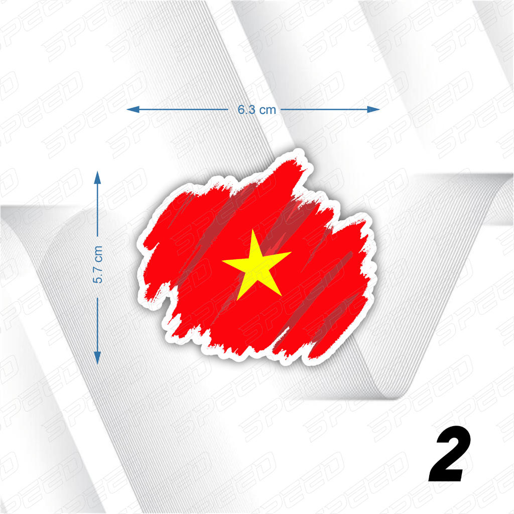 Tem cờ Việt Nam dán xe mọi vị trí | Decal Trang Trí, Sticker Dán Xe chống nắng mưa