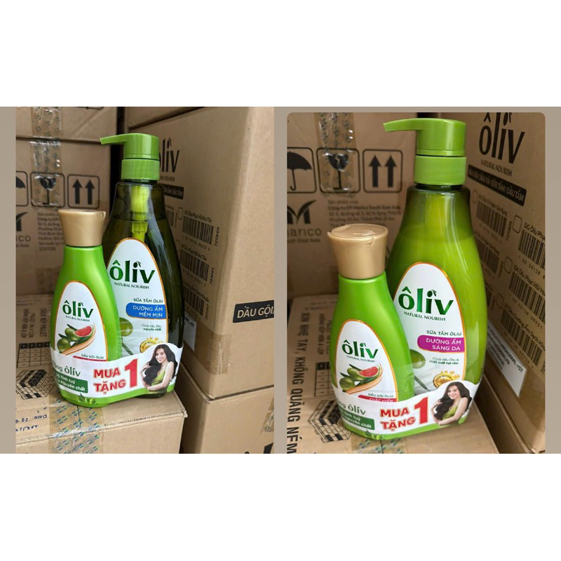sữa tắm Dưỡng Tóc Ôliu Ôliv 650ml Gội 250ml
