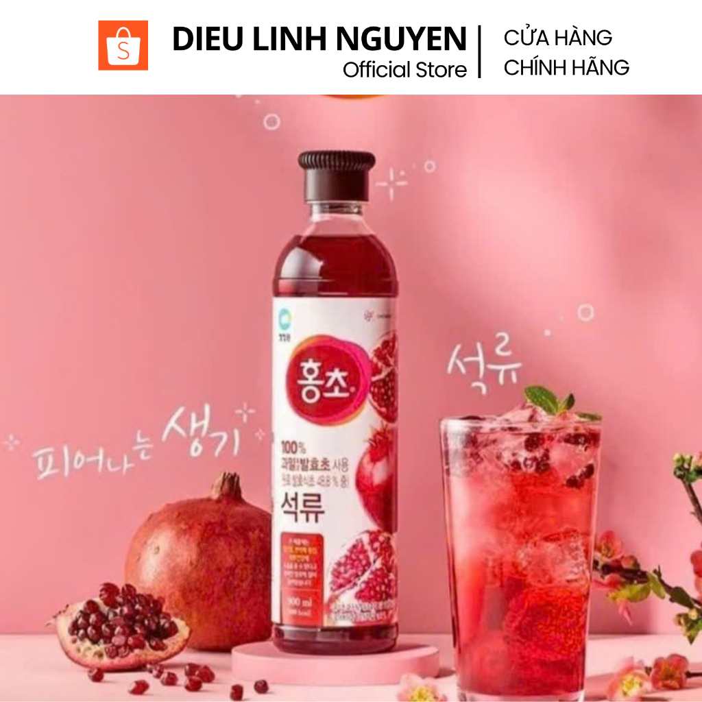 Nước Uống Giấm Lựu Daesang Hàn Quốc, Giúp giảm cân, đẹp da Chai 900ml ...