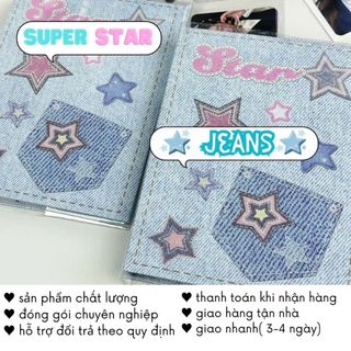 Album Ảnh Y2K Star Jeans Rỗng Không Kèm Sheet Đựng Card Ảnh Kpop VPBL15