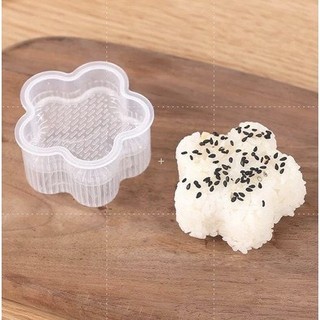 Set 7 khuôn ép cơm tạo hình,làm cơm nắm,làm bánh cho bé bằng nhựa trong suốt siêu đẹp