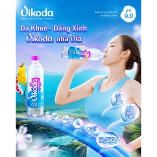 Thùng 24 Chai Nước Khoáng Kiềm Thiên Nhiên Vikoda 500ml - Giàu và bổ sung vi khoáng tự nhiên từ nguồn Đảnh Thạnh