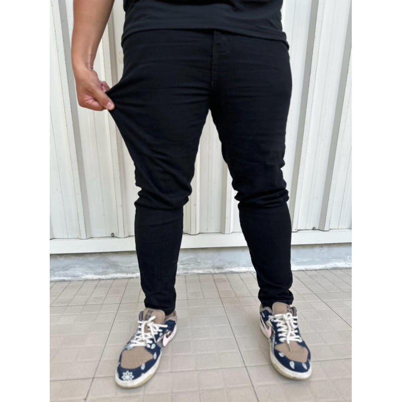 Quần jean bigsize nam từ 80kg đến 140kg vải co giãn form ôm gọn dáng.