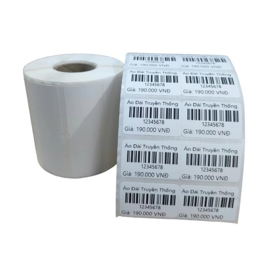 [COMBO 100 CUỘN] Decal in tem mã vạch 35x22 giấy in nhiệt 70x22 sẵn keo 72x44 Tem ghi chú 72x22 giấy nhiệt decal tự dán
