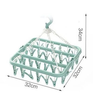 Móc chùm treo quần áo thông minh 32 kẹp phơi đồ trẻ em đa năng, gấp gọn,tiện dụng ms 420