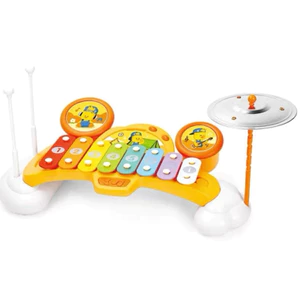 Đàn xylophone 8 phím hộp kim nhôm, đàn xylophone 8 thanh nhiều màu, đồ chơi cho bé rèn kĩ năng âm nhạc