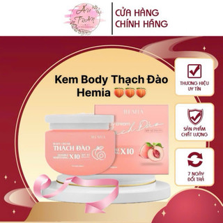 Kem Body Thạch Đào Hemia - Kem Body Trắng Da