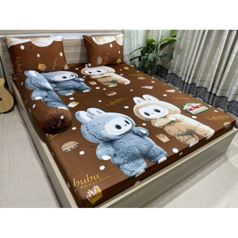 Drap thun lạnh Hàn Quốc LABUBU SIÊU HOT  bộ 4 món, ib chọn mẫu mới nhất