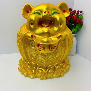 Heo đất lợn đất tiết kiệm mẫu Ông Địa Tài Lộc size Đại(c30xr24)ống tiết kiệm phong thủy may mắn LĐ6