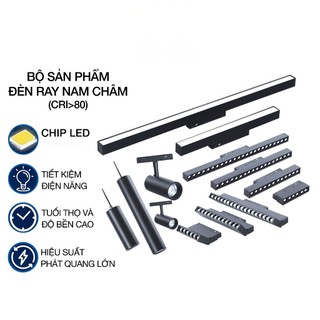 Đèn rọi thanh ray nam châm 20w