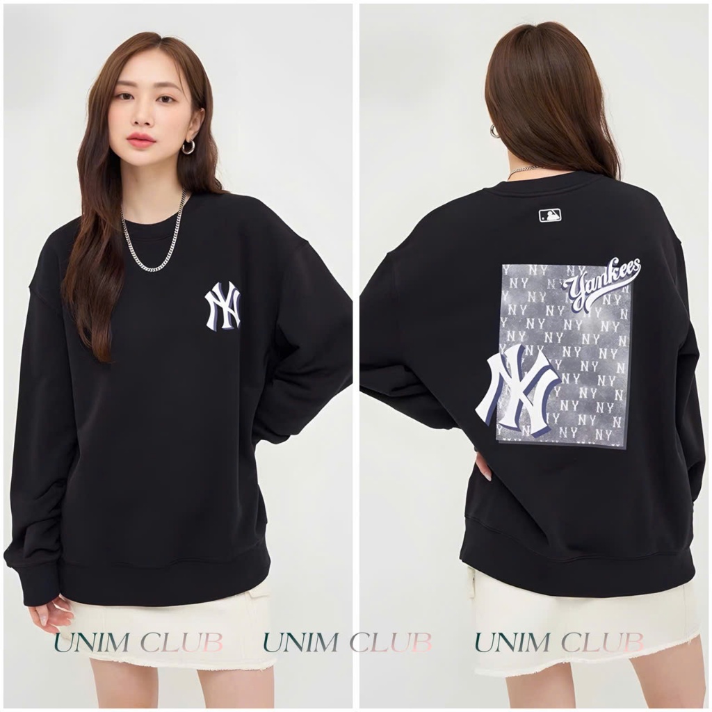 [Siêu tốc 4H HN] Áo Sweater NY LA Unisex Nhiều Màu Nỉ Cao Cấp Form Rộng Nam Nữ Unim Store SW06