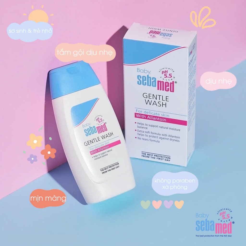 Ảnh Sữa tắm gội toàn thân cho bé sebamed pH5.5 (200ml) 4