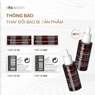 COMBO Giảm mụn Mờ thâm Sáng da Serum EKSEPTION ZNPCA 75ML & BABE Department Control Fluid 40ml