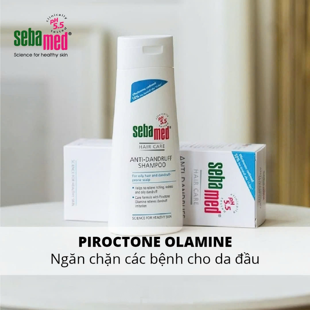 Ảnh Dầu gội giúp giảm gàu Sebamed Hair Care Anti-Dandruff Shampoo pH5.5 (200ml) 3