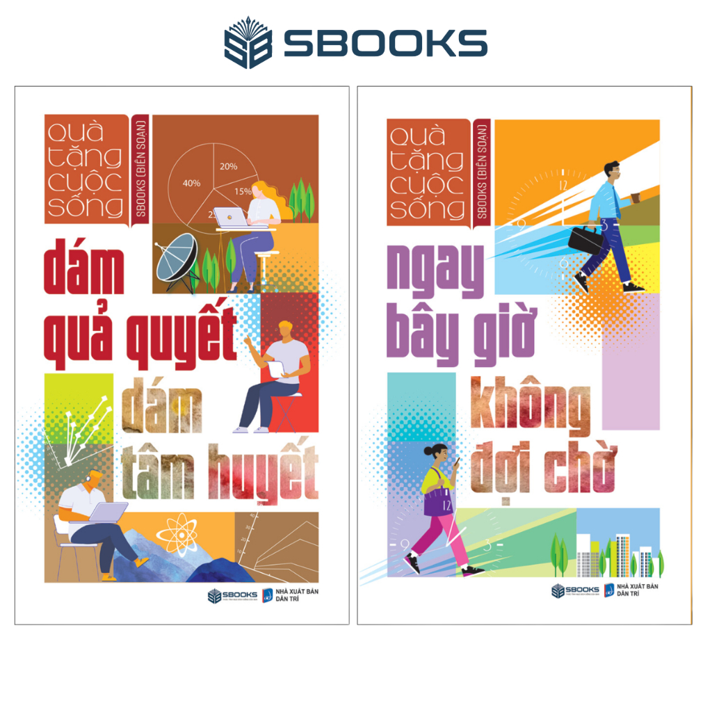 Sách Combo 2 Cuốn : Dám Quả Quyết Dám Tâm Huyết + Ngay Bây Giờ Không Đợi Chờ - SBOOKS