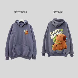 Áo Hoodie CAPYBARA  Nam Nữ Form Rộng, Áo Hoodie Unisex Chất Liệu Nỉ nam nữ mặc cực chất M01