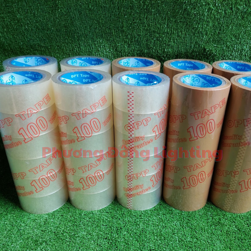 [ BÁN LẺ 1 CUỘN ] Băng keo trong - đục rộng 5cm - nặng 180gr - 100ya siêu dính