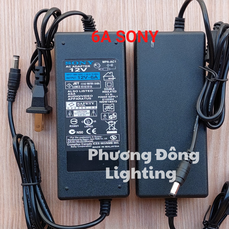 Bộ đổi nguồn Adaptor 12V 1A  - 2A  - 3A  - 5A - 5A Sony - 6A  Sony - 10A