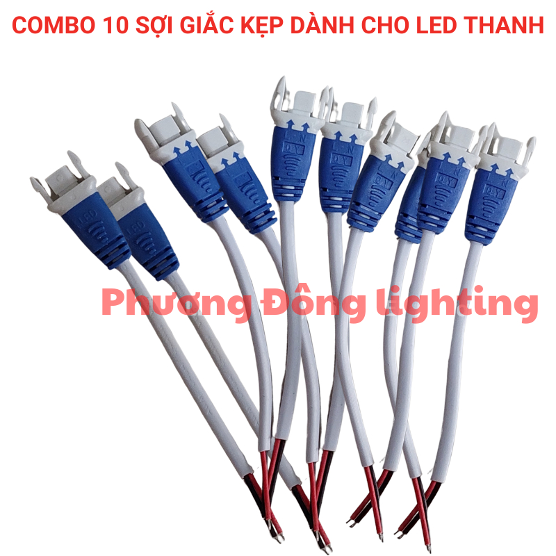 Bộ 10 Sợi jack kẹp dành cho LED Thanh