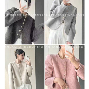 Áo DẠ CÚC ĐỒNG NỮ DÀI TAY hàng Quảng Châu (kèm ẢNH THẬT) chất dạ bông đẹp Order