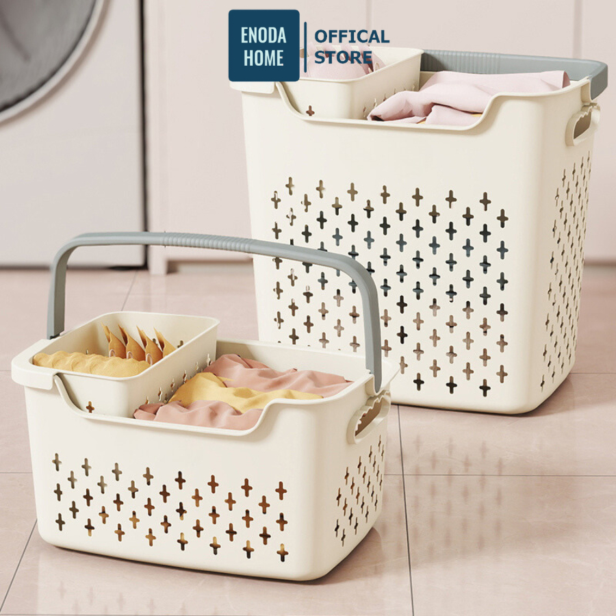 Giỏ Đựng Quần Áo Bẩn ENODA HOME, Giỏ Đựng Đồ Lót Có Quai Xách, 3 Kích Thước Đa Dạng Lựa Chọn Q048