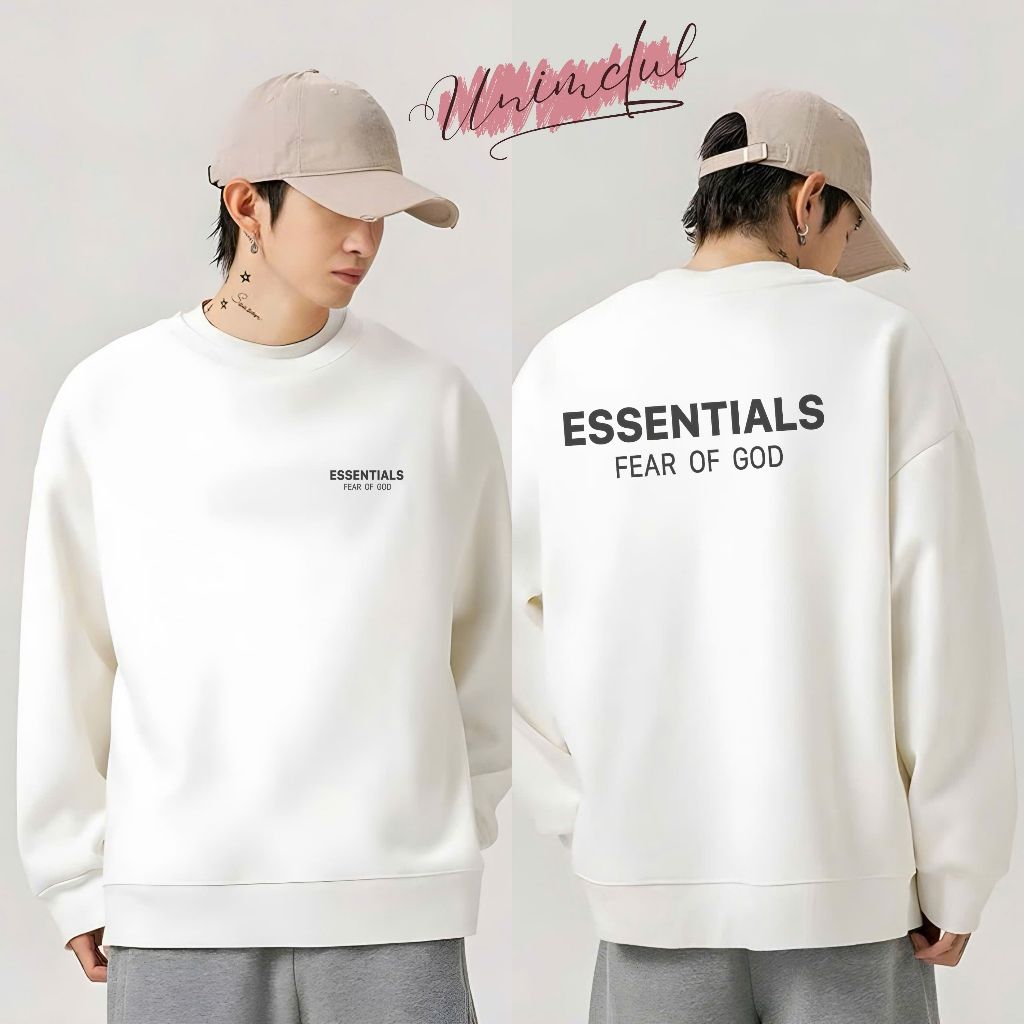 [In Cao Su Nổi] Áo Sweater Essentials 1977 In Nổi Cao Su Form Unisex Vải Nỉ Chân Cua CVC Cao Cấp UnimClub - SW23
