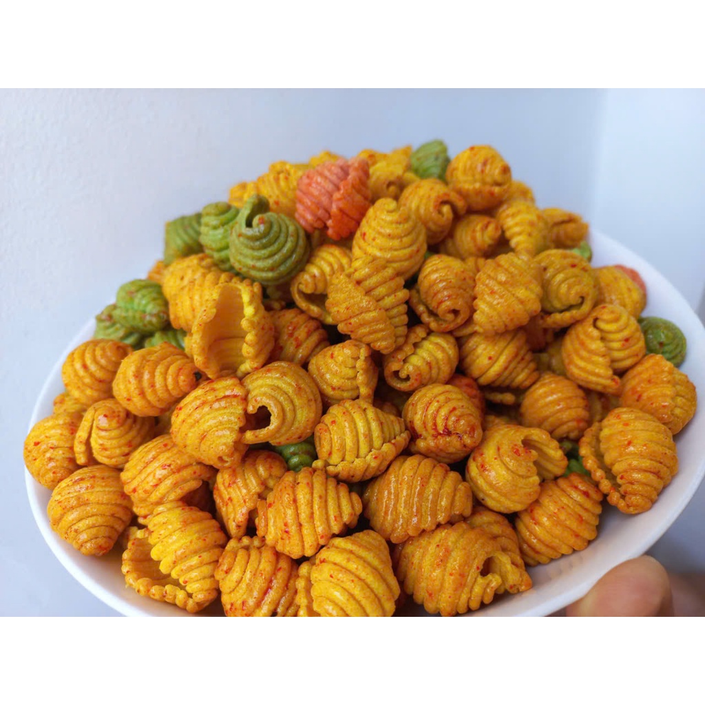 Snack vỏ sò - Snack sò 3 màu 1KG thơm ngon - snack food Thức ăn vặt ...