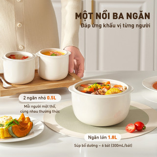Nồi nấu chậm Joyoung JSC-187 - Dung tích 1.8L, Công suất 300W - Bản tiếng Việt, Bảo hành 24 tháng