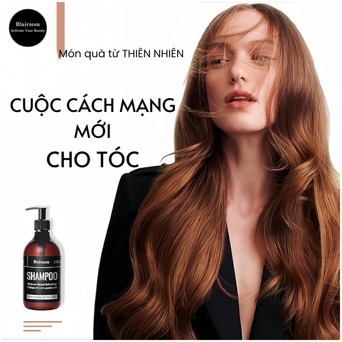 Dầu gội Kiềm dầu Thảo Mộc, kích thích mọc tóc không gây ngứa 500ml Blairsom Úc (cho tóc dầu/ thường)