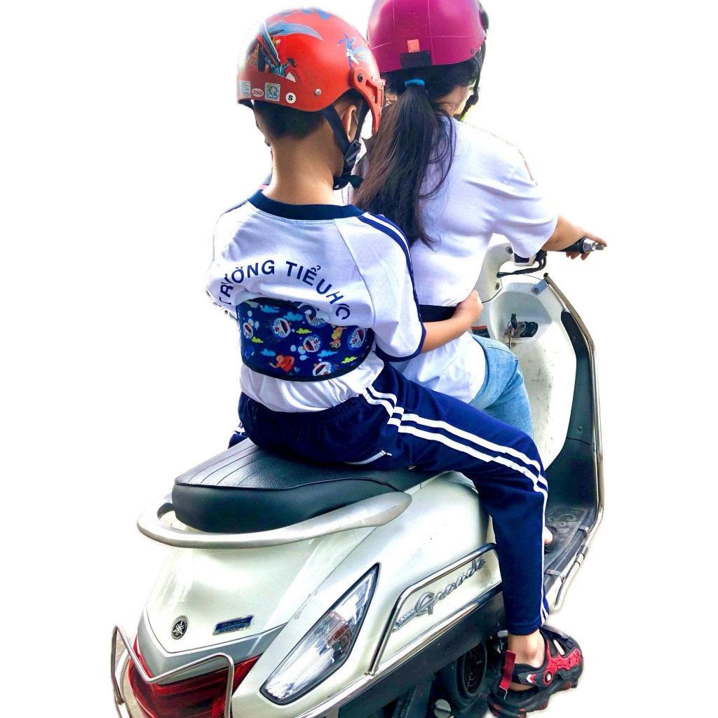 [ ĐAI HOẠT HÌNH ] Đai xe máy cho bé ,Đai an toàn cho bé đi xe máy loại CAO CẤP,CHẮC CHẮN,ĐAI MỚI ĐI XE MÁY GẤP SIÊU GỌN