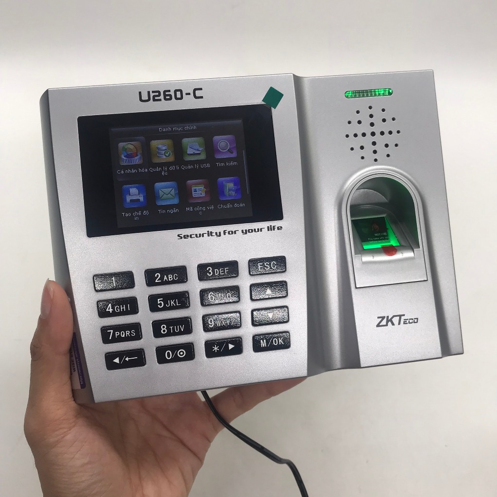 Máy chấm công vân tay ZKteco U260-C | Shopee Việt Nam