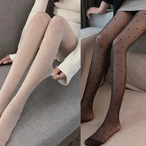 Quần Tất Thiết Kế Họa Tiết Trái Tim Chất Siêu Dai Siêu Co Giãn Đàn Hồi Tốt