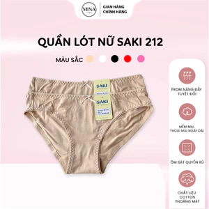 Quần lót nữ Saki 212, quần lót thun cotton thoáng mát, co giãn 4 chiều, mềm mịn, ôm sát vòng 3