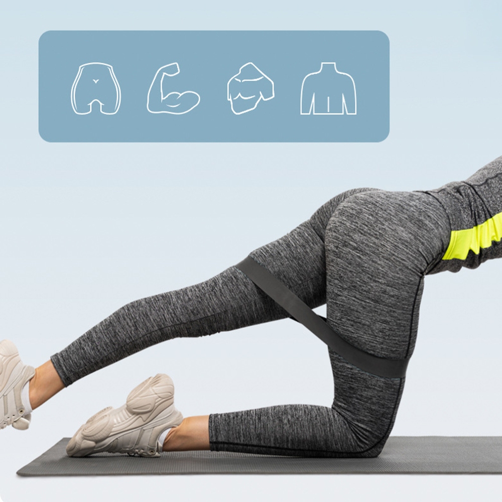 SET 4 Dây kháng lực, đàn hồi tập gym, tập mông, tập chân chính hãng GoodFit GF915MB