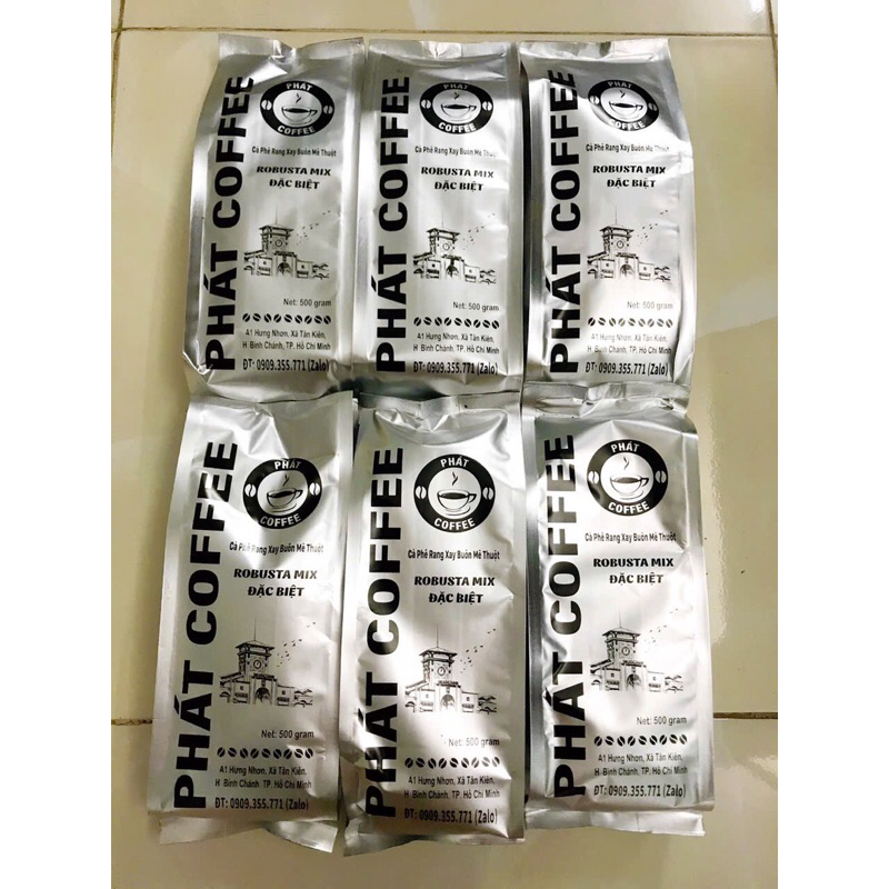 (500g)CÀ PHÊ BỘT PHA PHIN PHÁT COFFEE ROBUSTA MIX ĐẶC BIỆT THƠM NGON ĐẬM ĐÀ SÁNH BÉO
