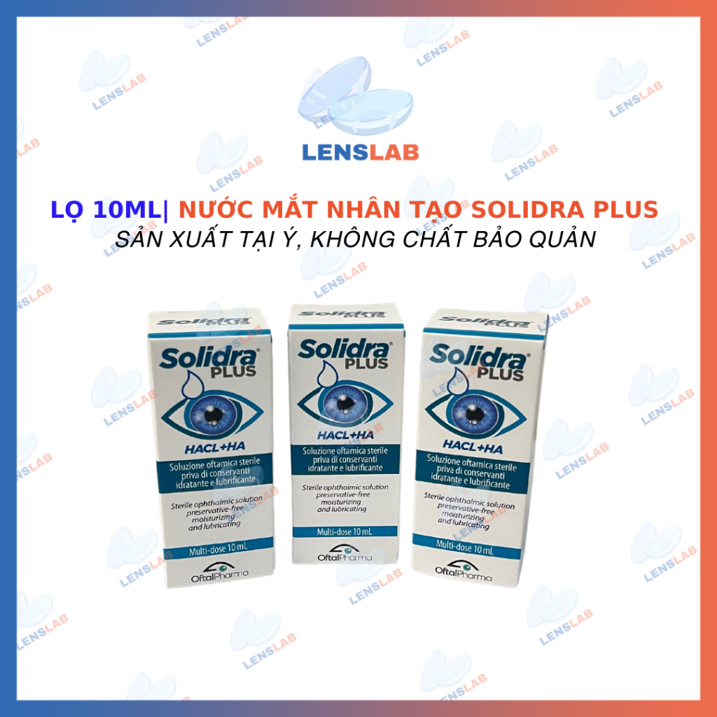 Nước Mắt Nhân Tạo Solidra Plus 10ml - Hàng Chính Hãng