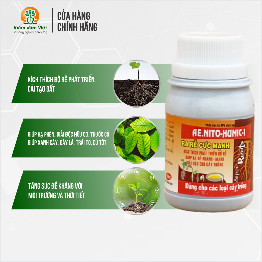 Phân bón SIÊU RA RỄ kích rễ, nuôi dưỡng khỏe mạnh, bổ sung vi lượng cao cấp - 100ml