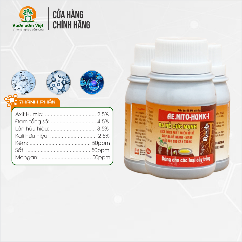 Phân bón SIÊU RA RỄ kích rễ, nuôi dưỡng khỏe mạnh, bổ sung vi lượng cao cấp - 100ml